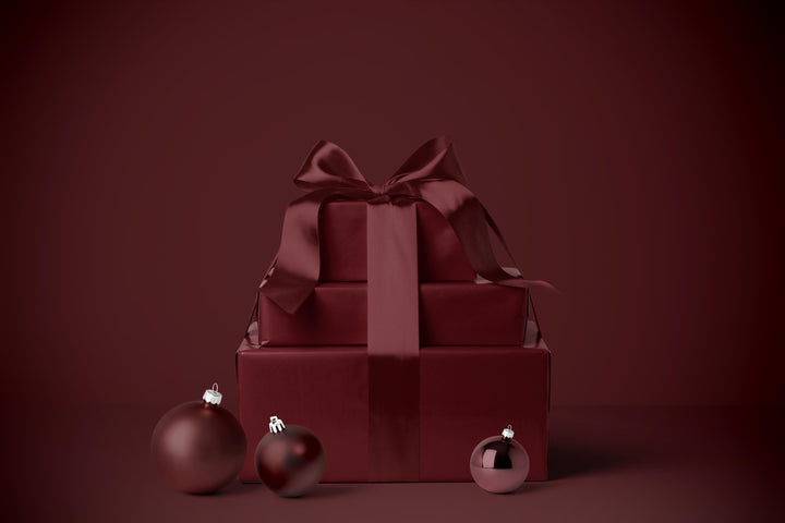 Burgundy Solid Color Holiday Wrapping Paper