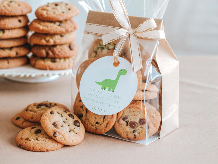 Dinosaur Birthday Party Favor Tags
