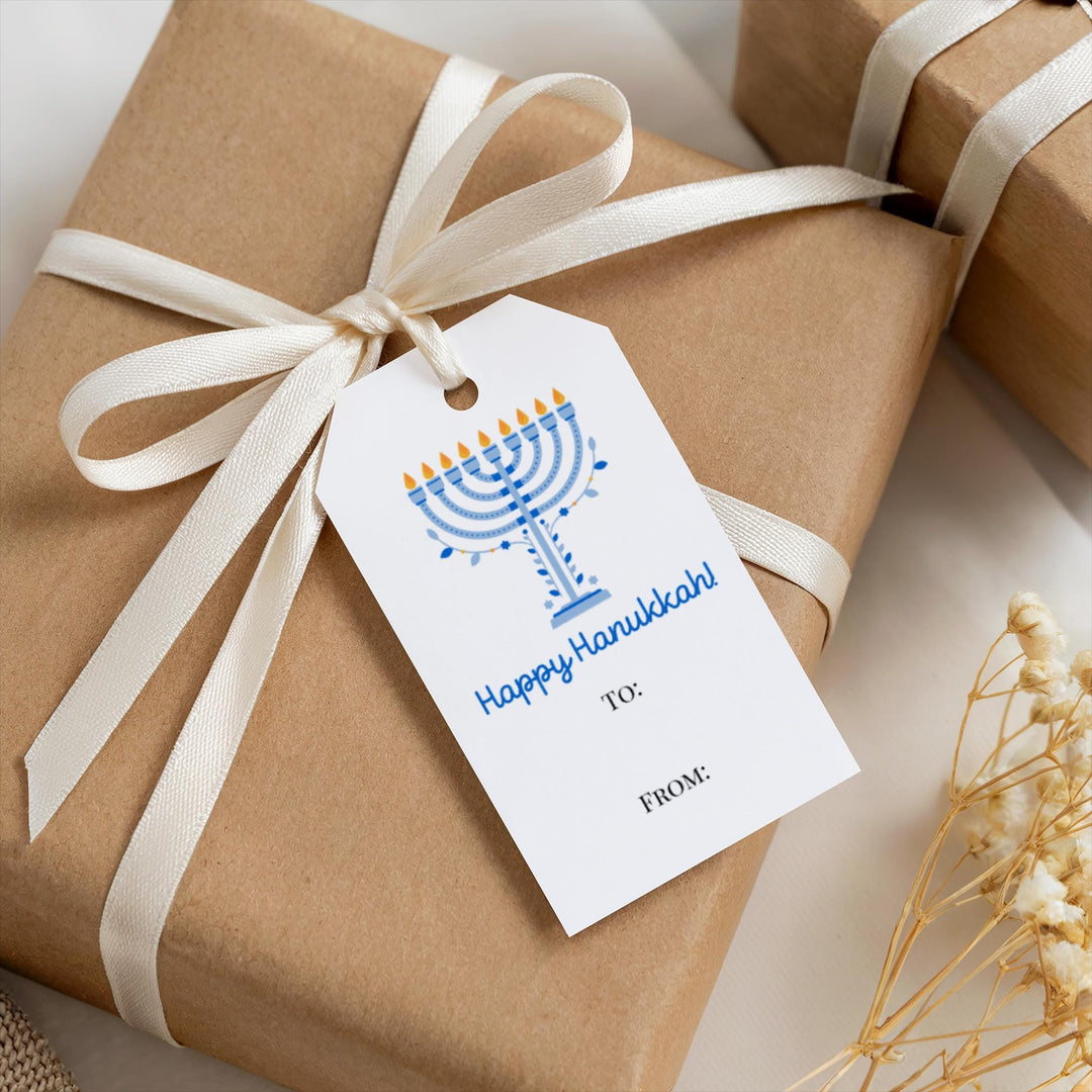 Holiday Gift Tags Happy Hanukkah