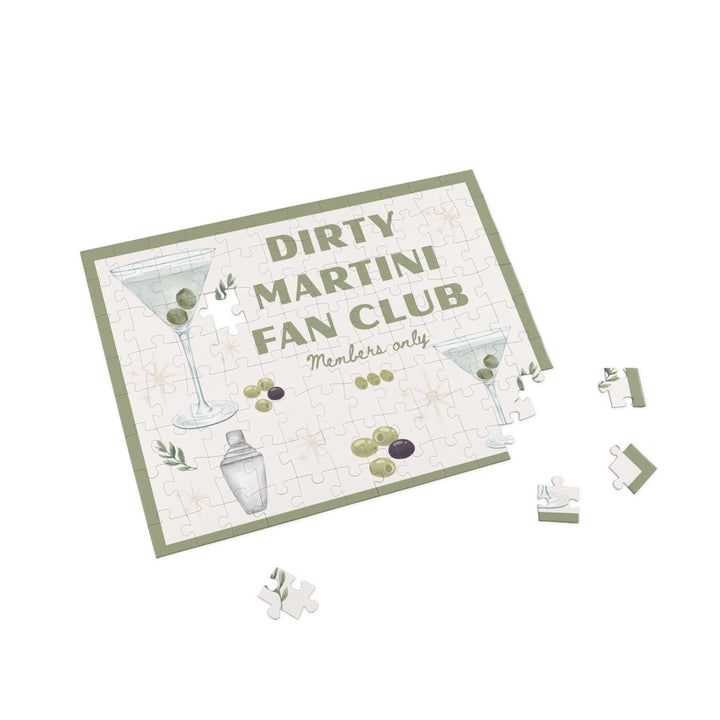 Dirty Martini Fan Club Puzzle | 96 Piece Puzzle for Cocktail Lovers, Girls Night Gift, or Bar Cart Decor