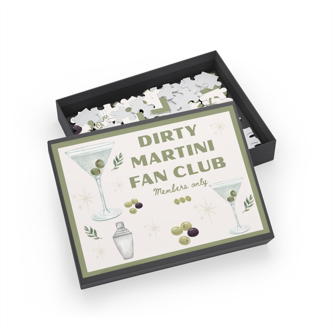 Dirty Martini Fan Club Puzzle | 96 Piece Puzzle for Cocktail Lovers, Girls Night Gift, or Bar Cart Decor