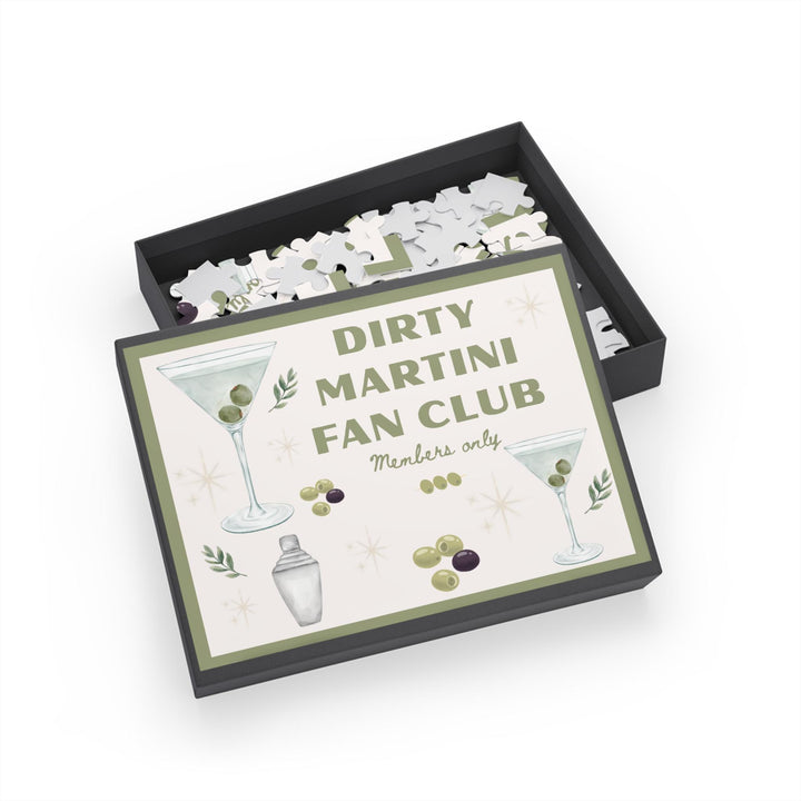 Dirty Martini Fan Club Puzzle | 96 Piece Puzzle for Cocktail Lovers, Girls Night Gift, or Bar Cart Decor