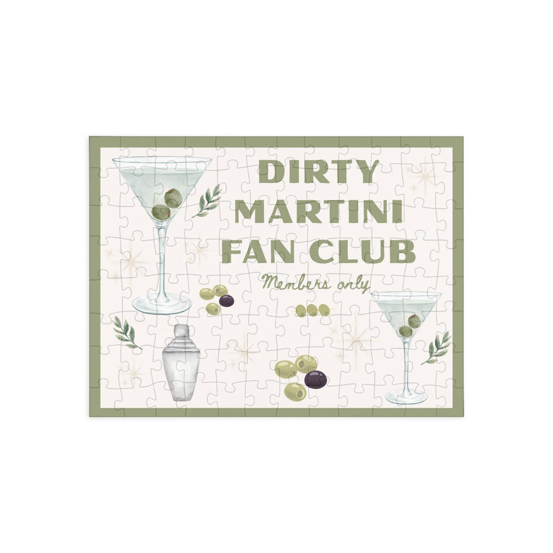 Dirty Martini Fan Club Puzzle | 96 Piece Puzzle for Cocktail Lovers, Girls Night Gift, or Bar Cart Decor