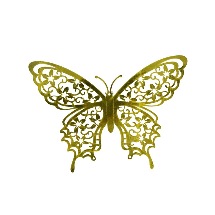 Gold 3D Butterfly Decor