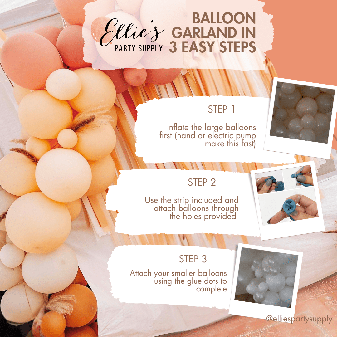 Giraffe Safari Balloon Garland Kit – Blue &amp; Mocha Jungle Theme