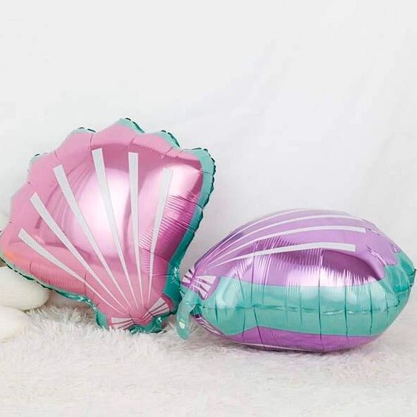 Pink & Purple Seashell Foil Balloons – 2 Pack | Ellie’s Party Supply