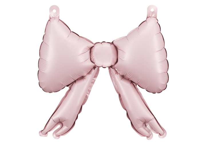 Powder Pink Foil Bow Balloons – 5 Pack | Ellie’s Party Supply