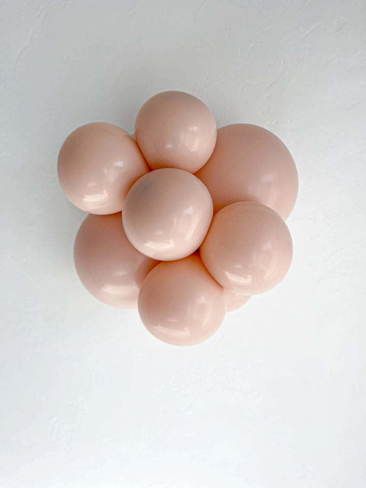 Premium Cameo-Blush Latex Balloon Cluster (5", 11” and 17”)