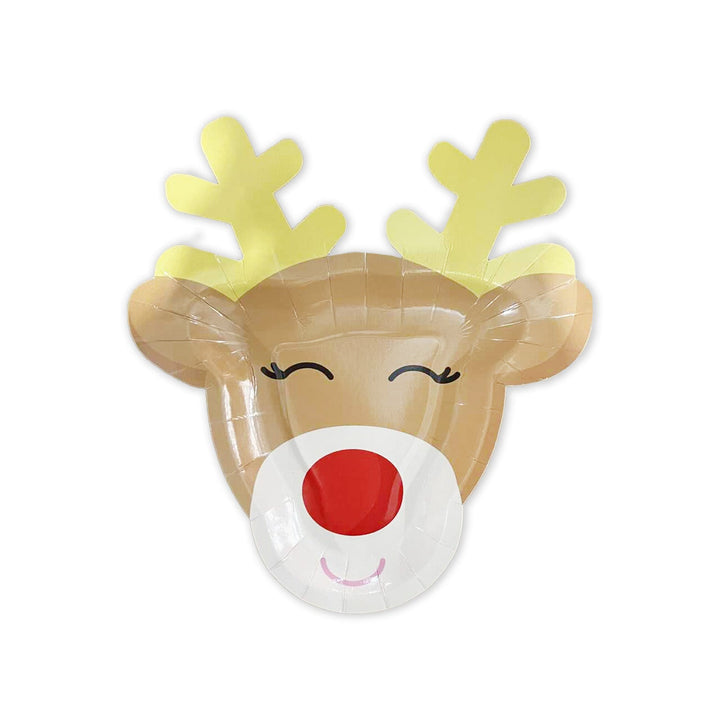 Rudolph the Reindeer Christmas Paper Plates