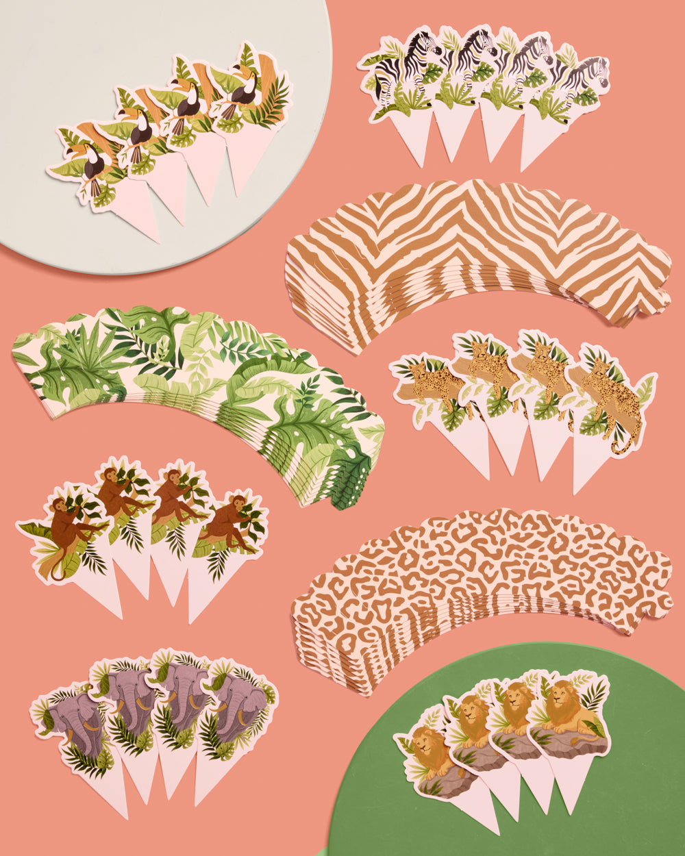 Safari Cupcake Toppers - 24 pc set
