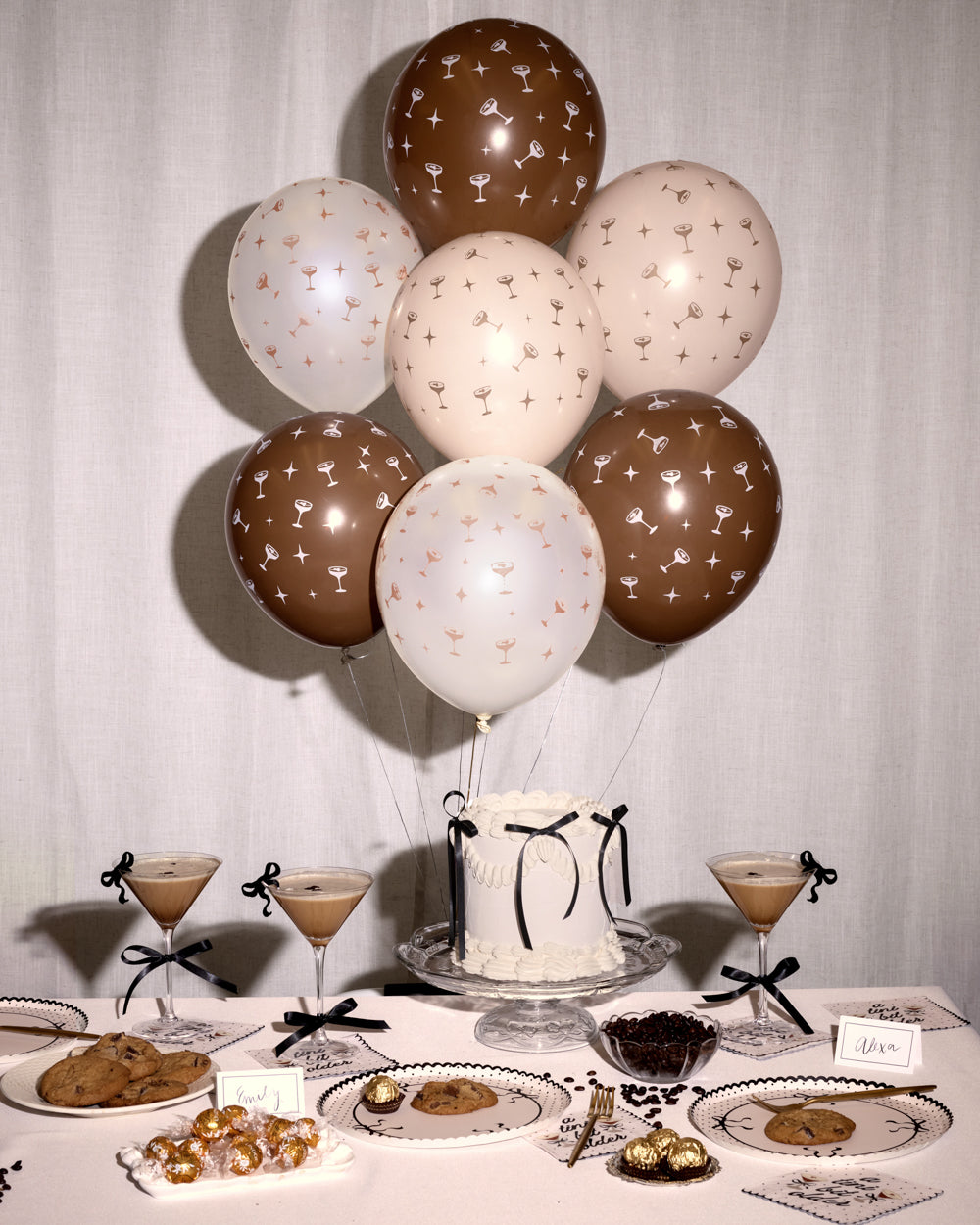 Espresso Martini Pack - 24 latex balloons