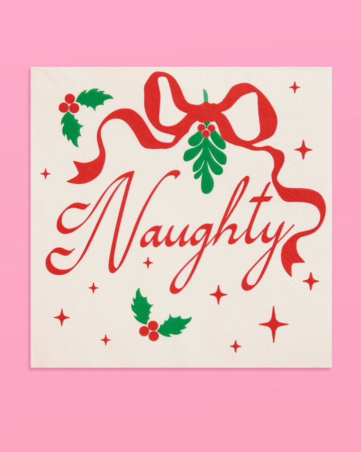 Naughty or Nice Napkins - 25 paper napkins