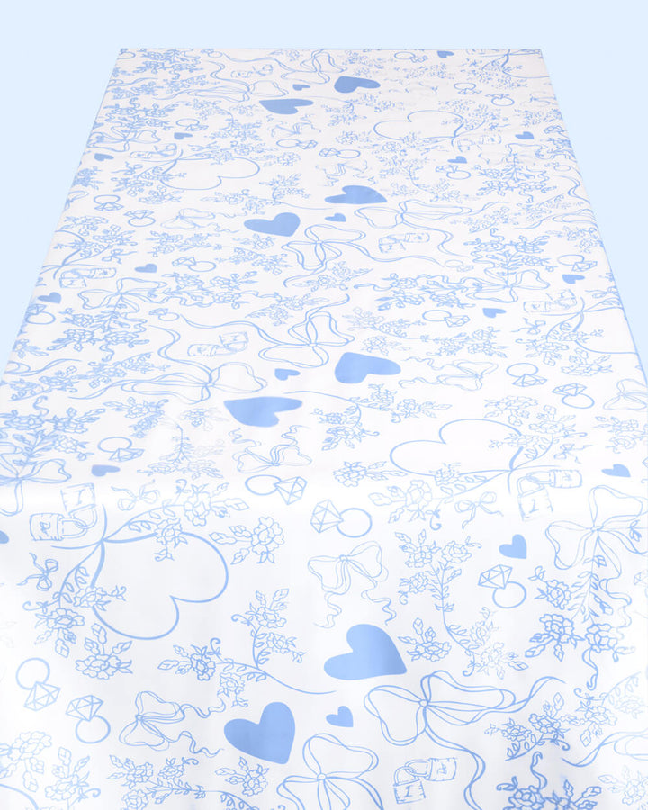 Something Blue Tablecloth - washable tablecloth