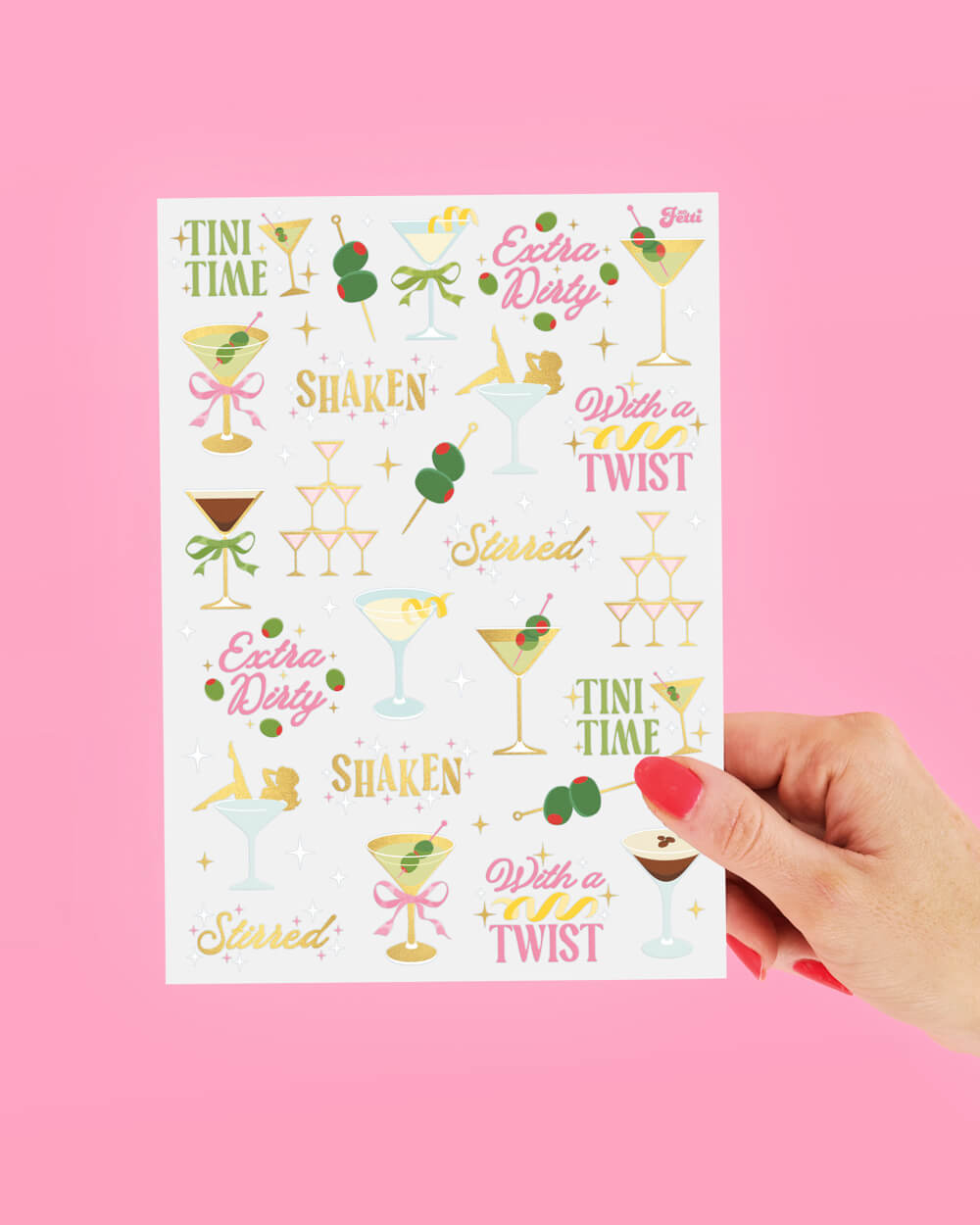 Martini Tats - 50 temporary tattoos