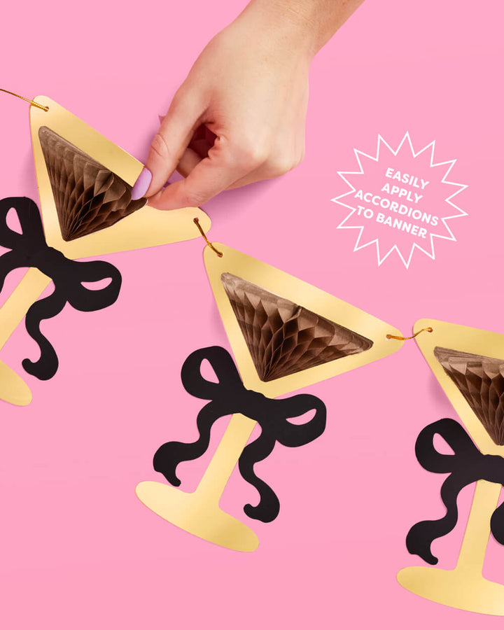 Espresso Martini Banner - 3D paper banner