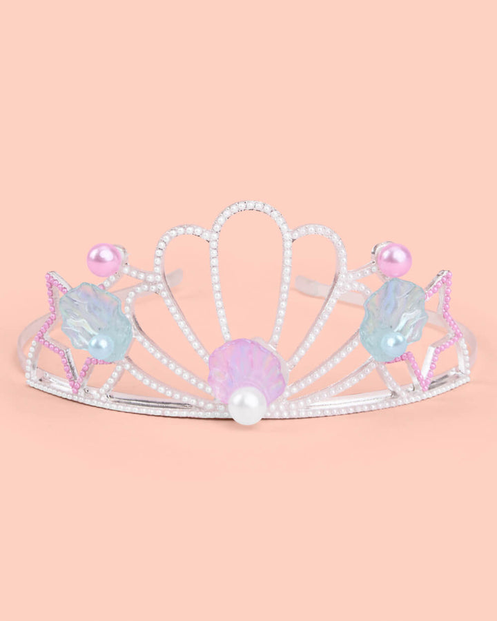 Mermaid Tiara - pearls + metal