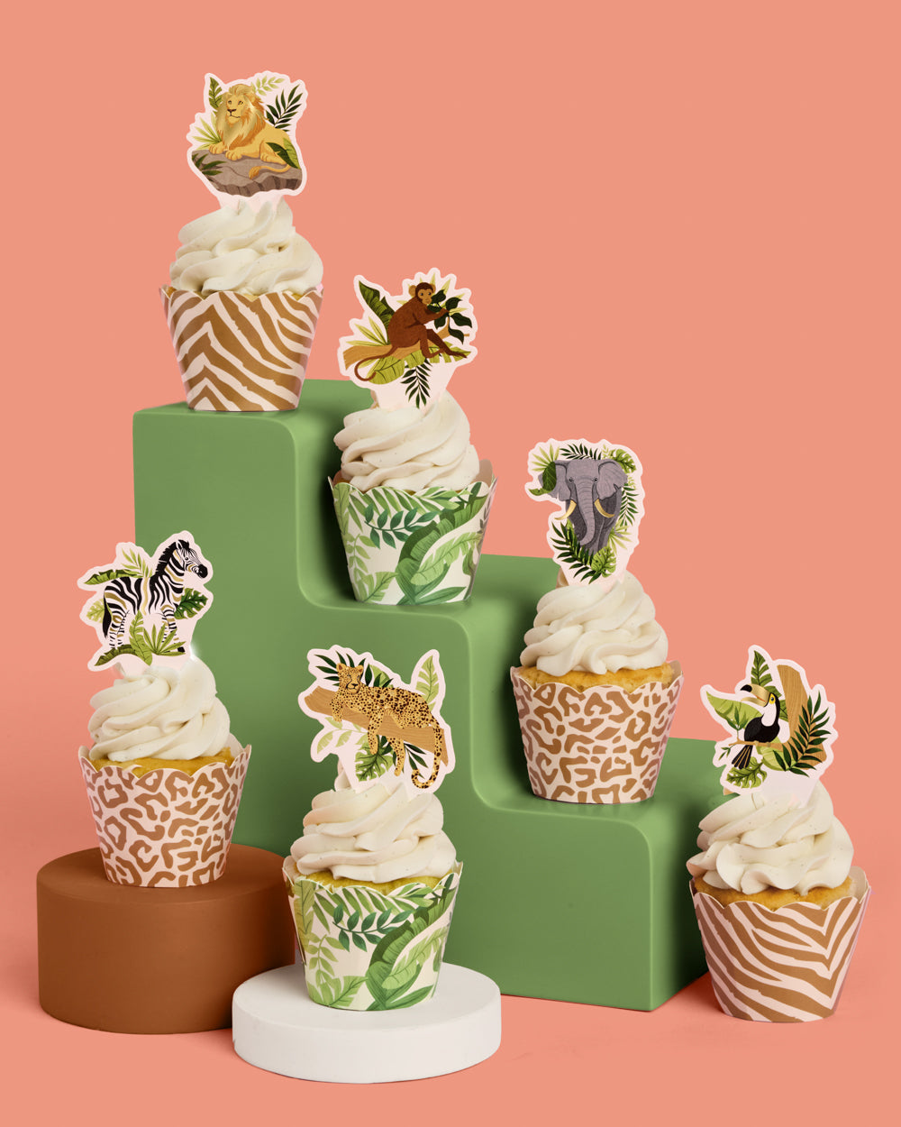 Safari Cupcake Toppers - 24 pc set