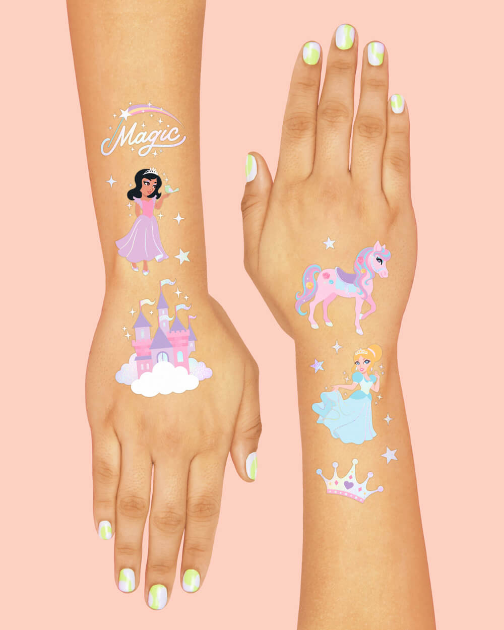 Princess Tats - 46 temporary tattoos
